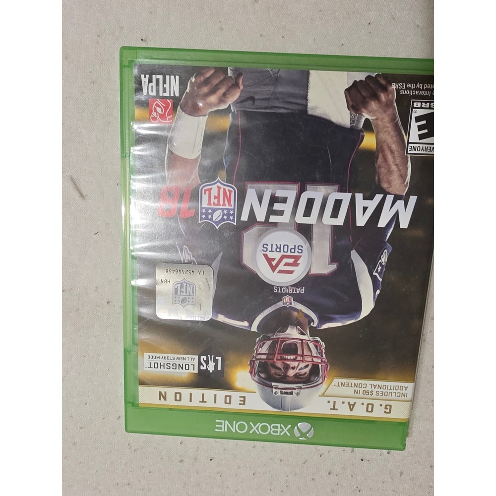 Madden‎ NFL 18 G.O.A.T. Edition Xbox One EA Sports Tom Brady Cover 2017
